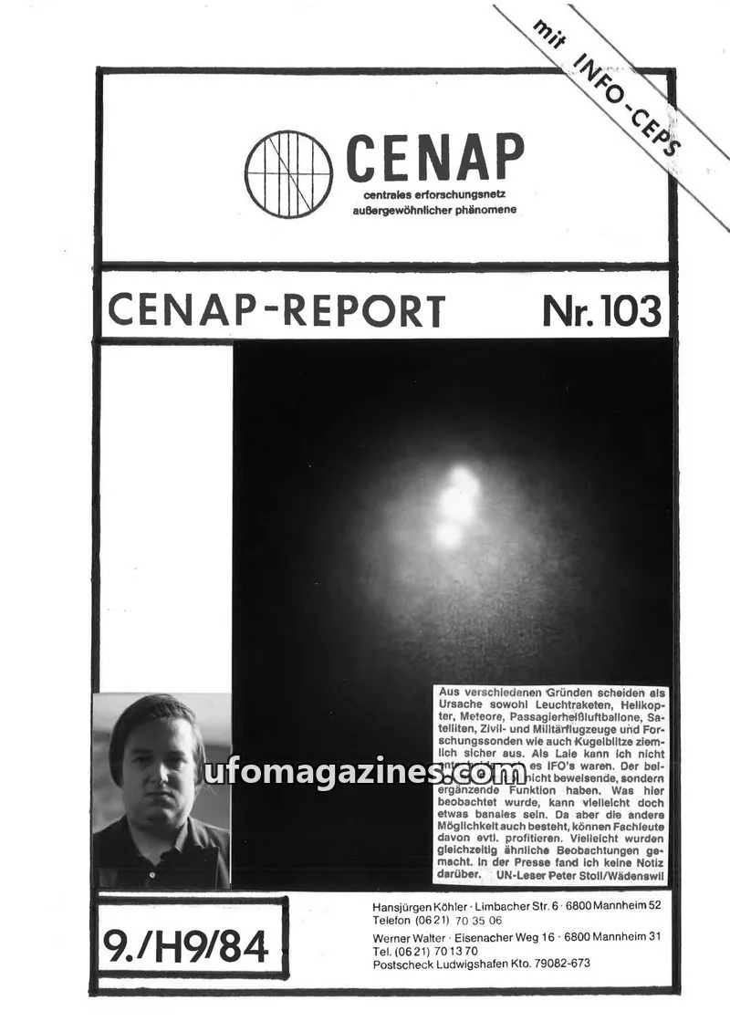 Cover of CENAP issue Nr. 103: CENAP-REPORT