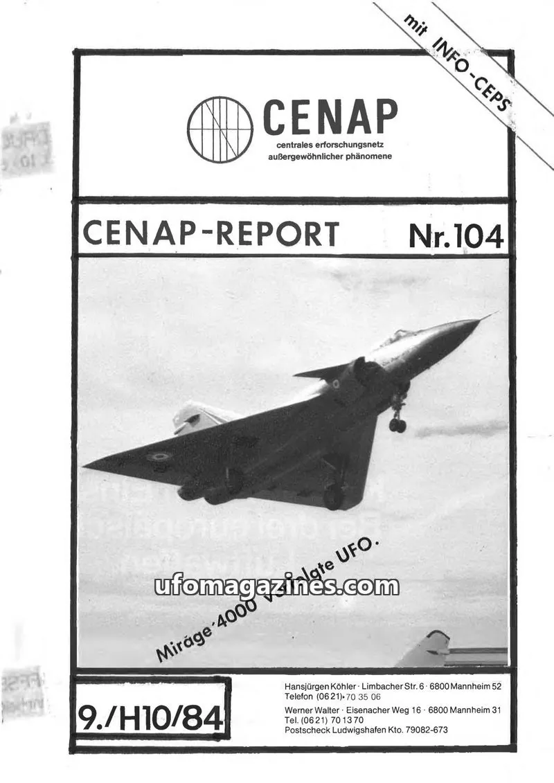 Cover of CENAP issue 104: CENAP-REPORT