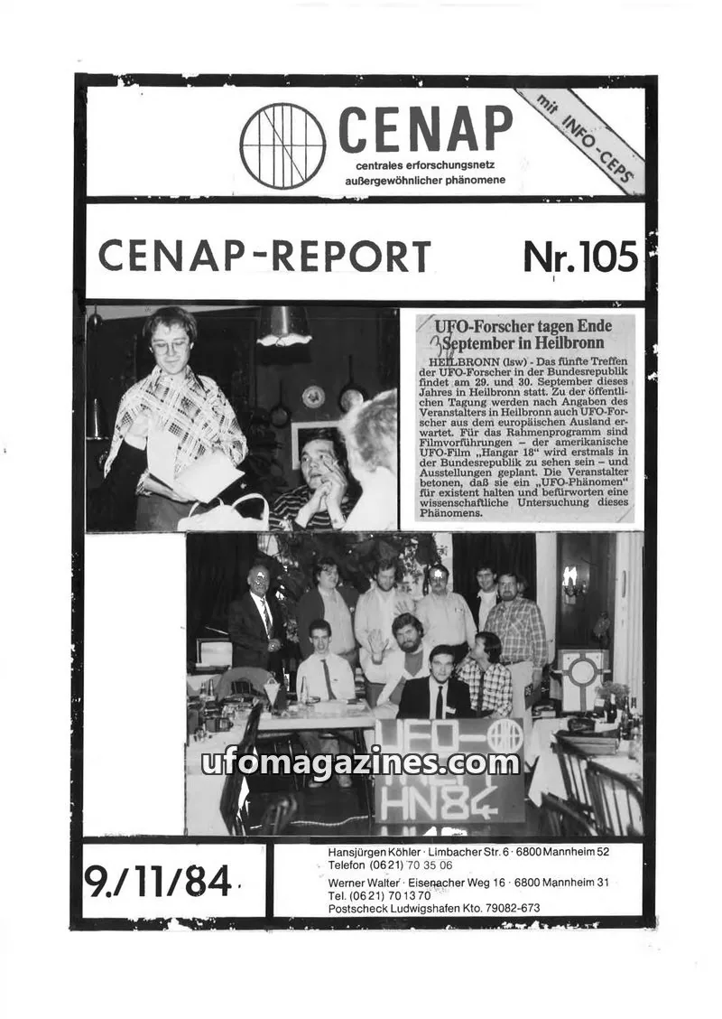 Cover of CENAP issue Nr.105: CENAP-REPORT