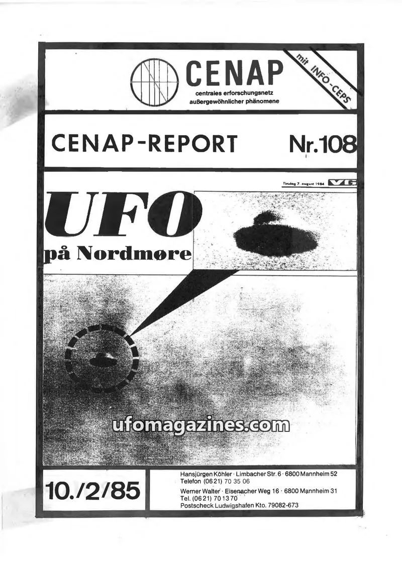 Cover of CENAP issue Nr.108: CENAP-REPORT