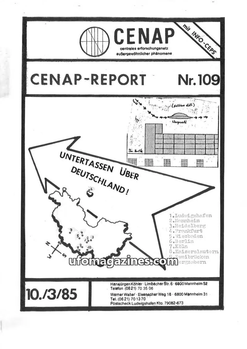 Cover of CENAP issue Nr. 109: CENAP-REPORT