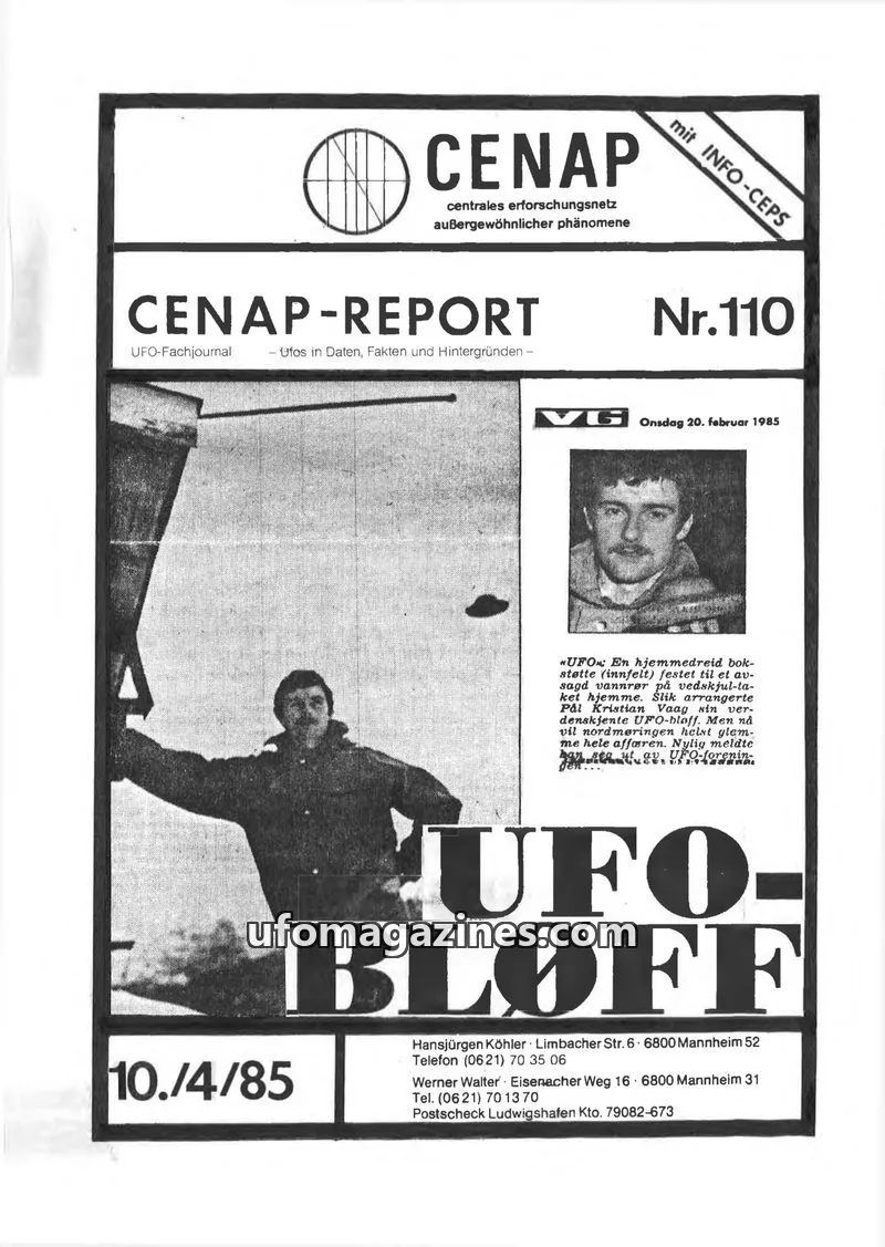 Cover of CENAP issue Nr.110: CENAP-REPORT