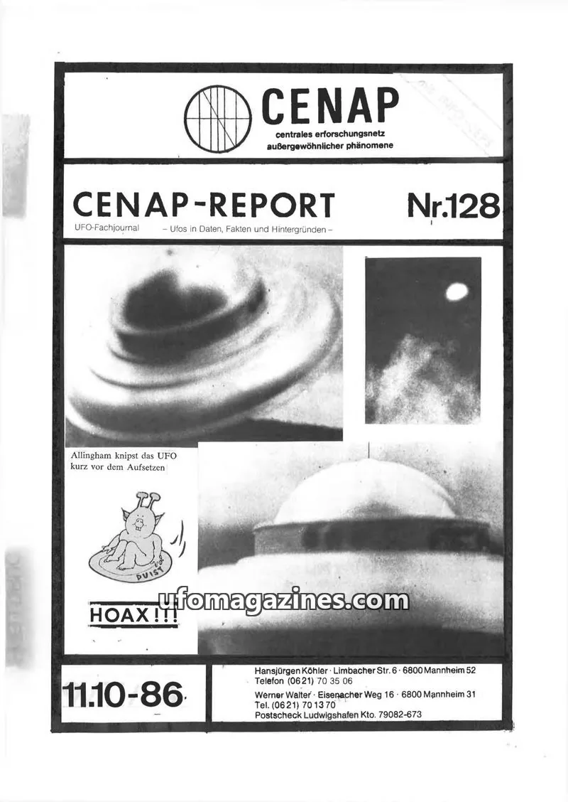 Cover of CENAP issue Nr.128: CENAP-REPORT