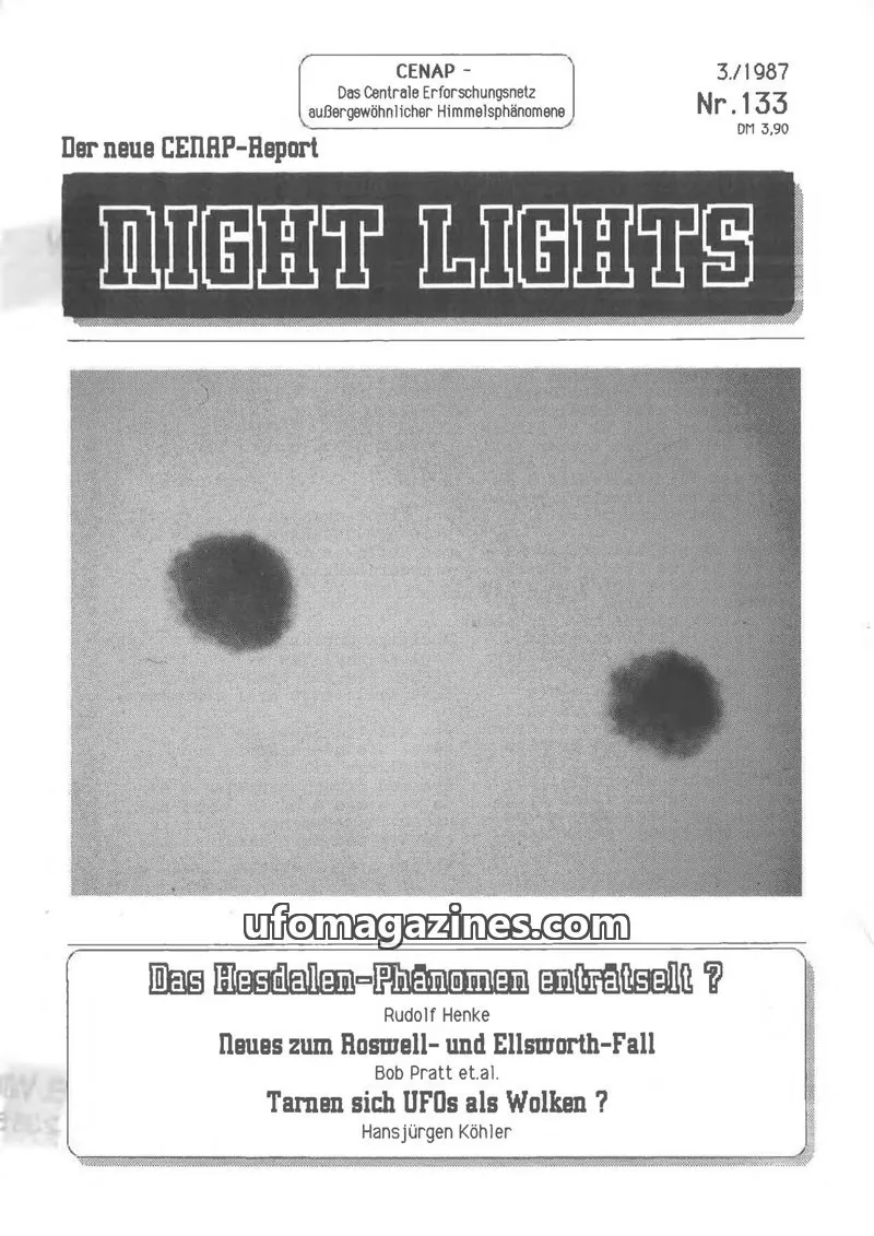 Cover of CENAP issue Nr.133: NIGHT LIGHTS