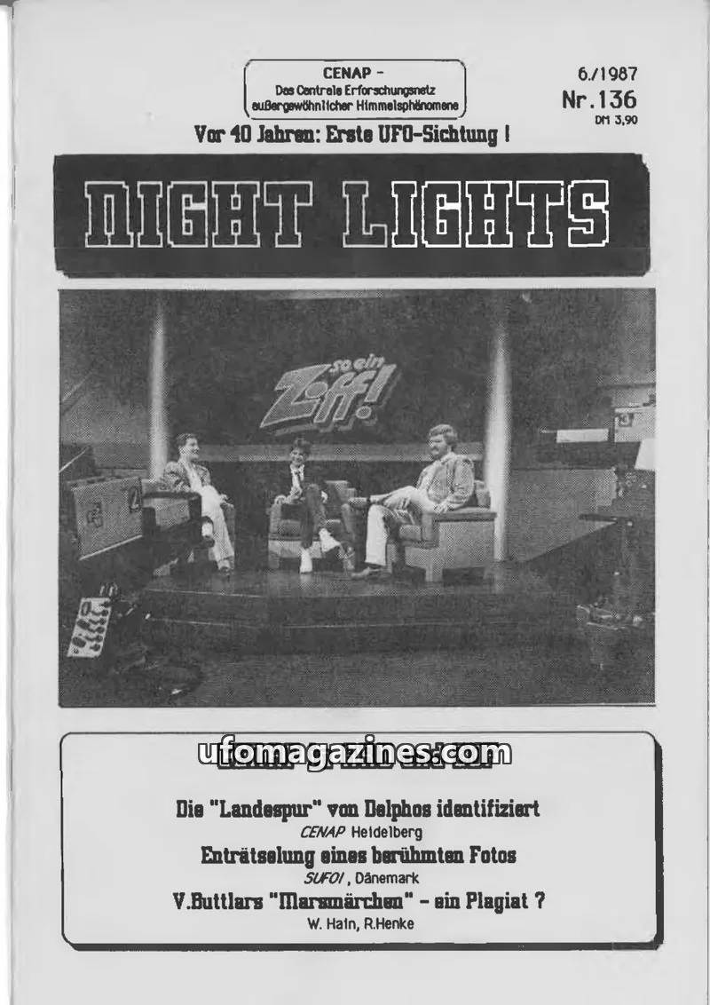 Cover of CENAP issue 136: NIGHT LIGHTS