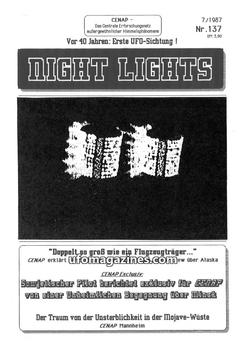 Cover of CENAP issue 137: NIGHT LIGHTS