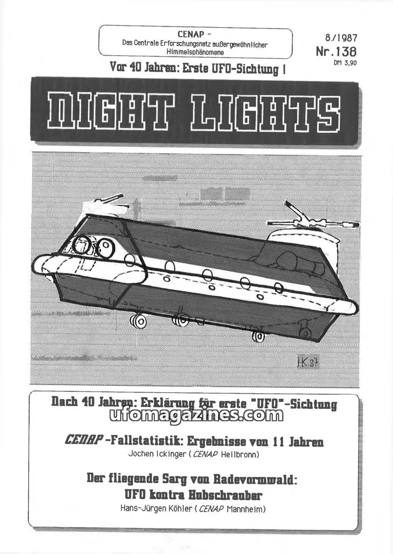 Cover of CENAP issue 138: NIGHT LIGHTS