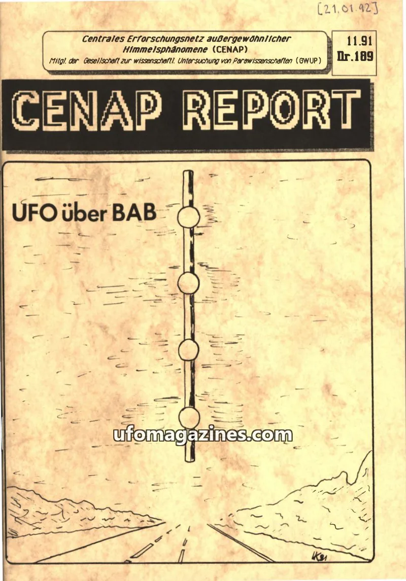 Cover of CENAP Report (CENAP) issue 11.91: CENAP REPORT