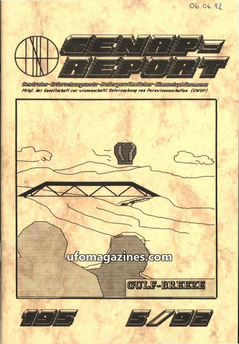 Cover of CENAP issue 5/92: CENAP REPORT
