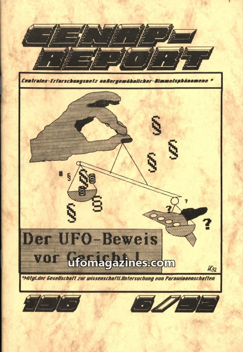 Cover of CENAP issue 6/92: CENAP-REPORT