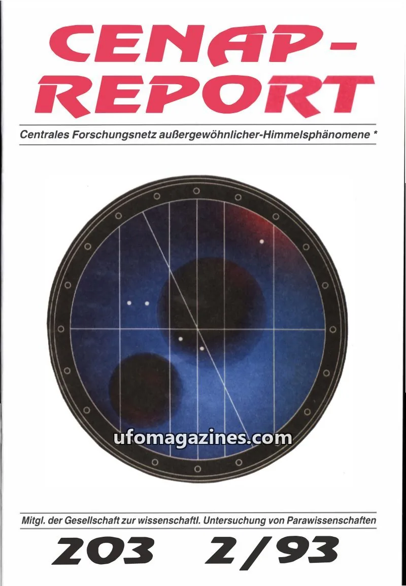 Cover of CENAP issue 2/93: CENAP-REPORT