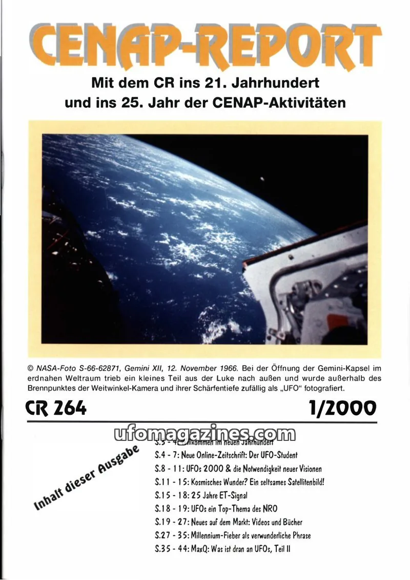 Cover of CENAP issue 264: CENAP-REPORT