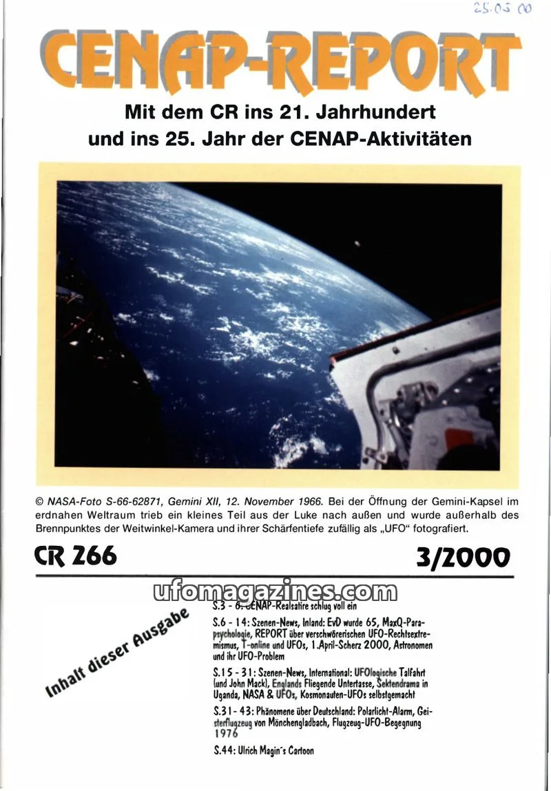 Cover of CENAP issue 266: CENAP-REPORT