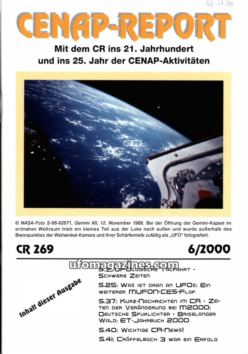 Cover of CENAP Report - No 269