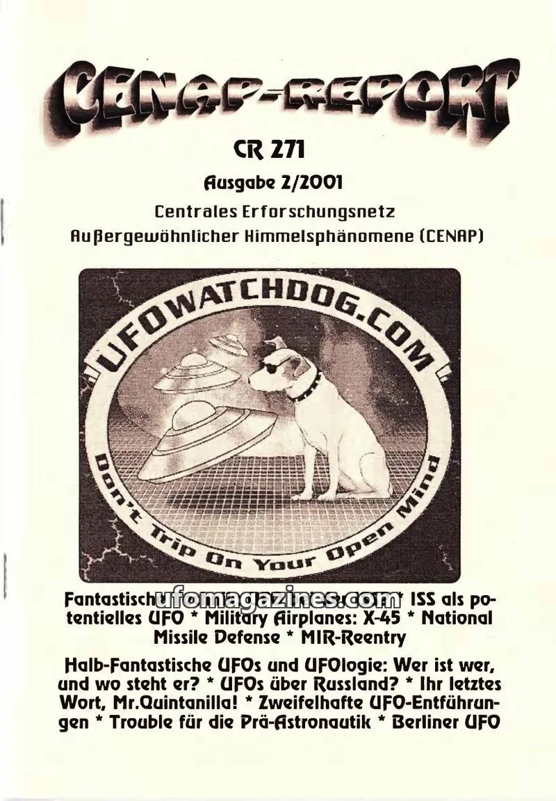 Cover of CENAP Report (CENAP) issue 2/2001: CENAP REPORT