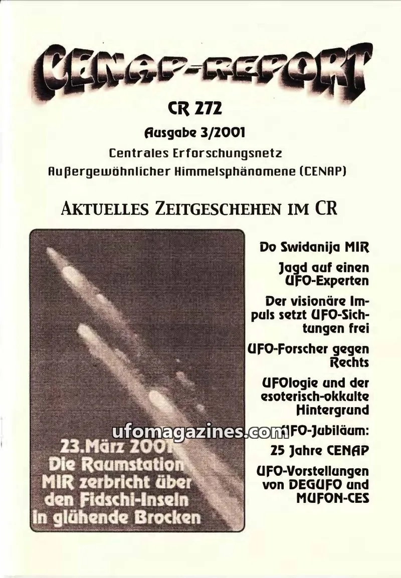 Cover of CENAP Report (CENAP) issue 3/2001: CENAP-REPORT