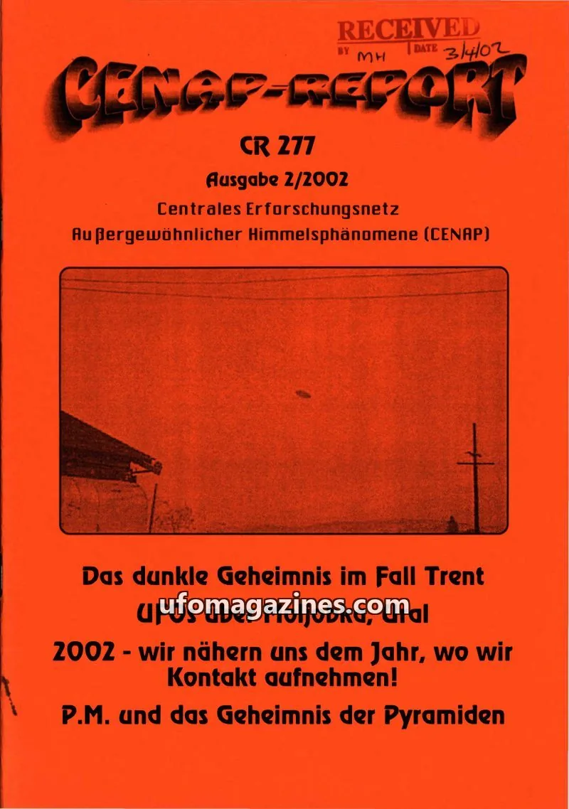 Cover of CENAP issue 2/2002: CENAP REPORT