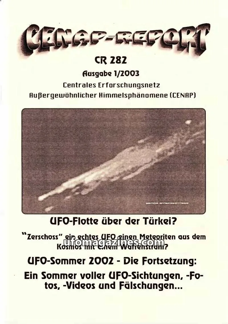 Cover of CENAP Report (CENAP) issue 1/2003: CENAP-REPORT