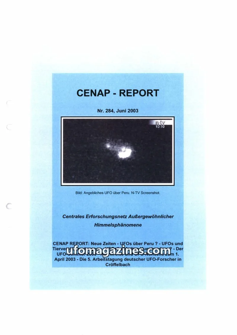 Cover of CENAP Report (CENAP) issue Nr. 284: CENAP - REPORT
