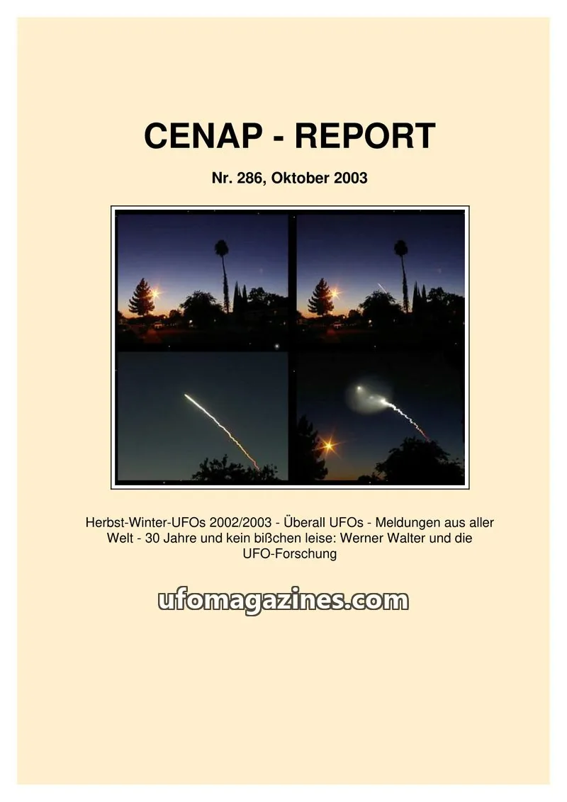 Cover of CENAP issue Nr. 286: CENAP - REPORT