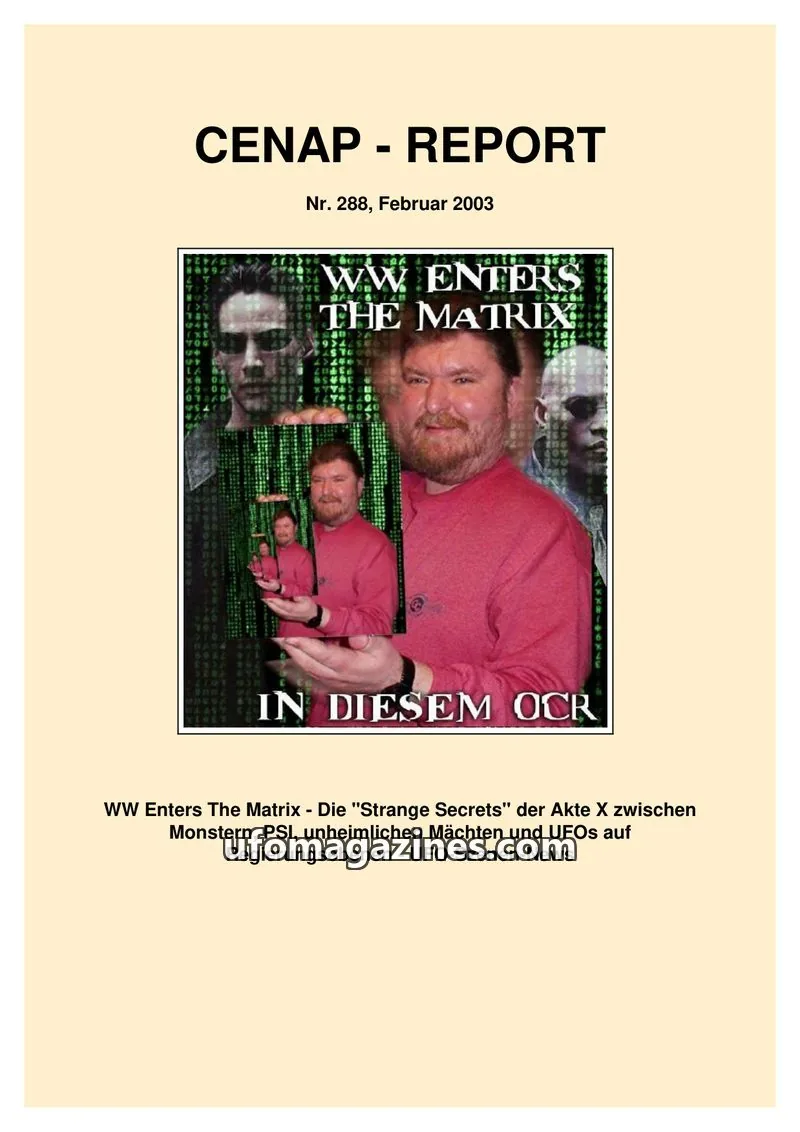 Cover of CENAP Report (CENAP) issue Nr. 288: CENAP - REPORT