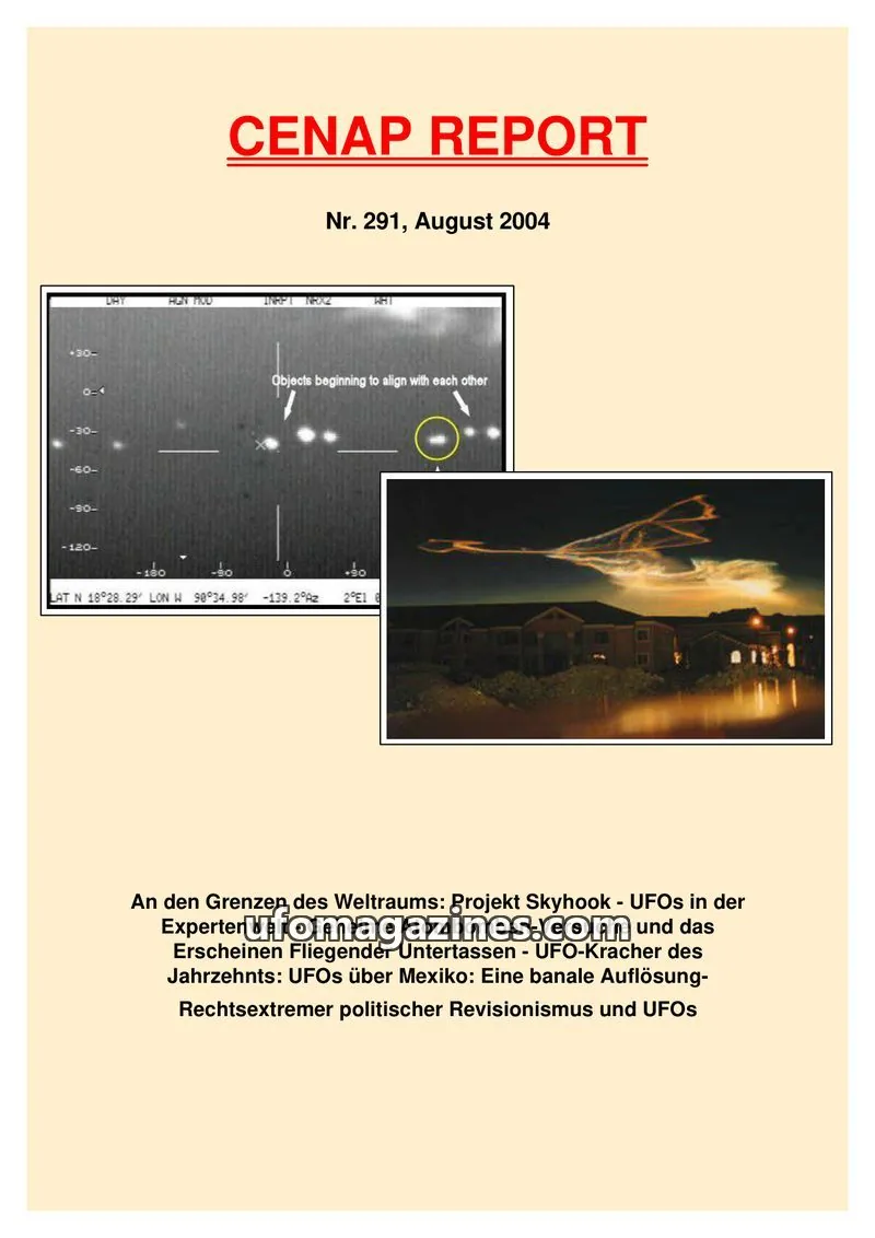 Cover of CENAP issue 291: CENAP REPORT