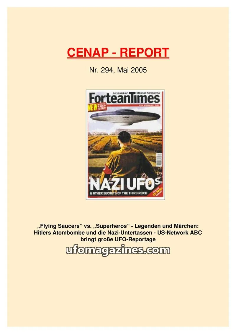 Cover of CENAP issue 294: CENAP - REPORT
