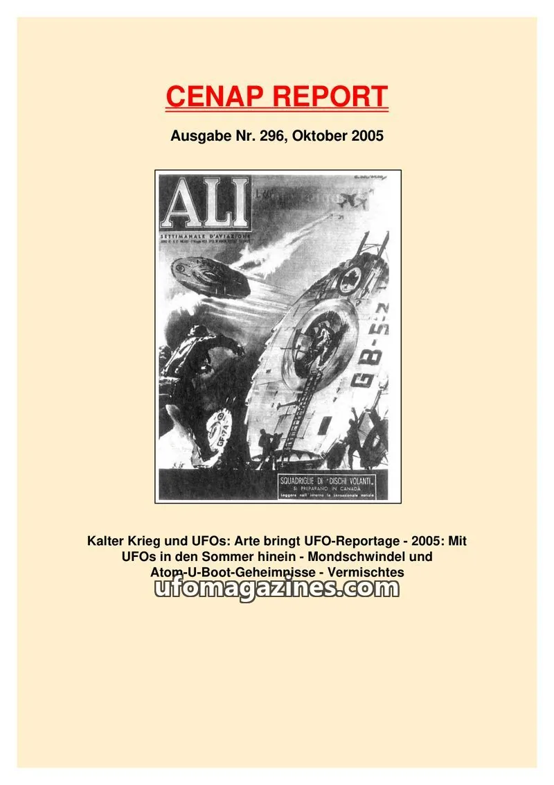 Cover of CENAP issue Nr. 296: CENAP REPORT
