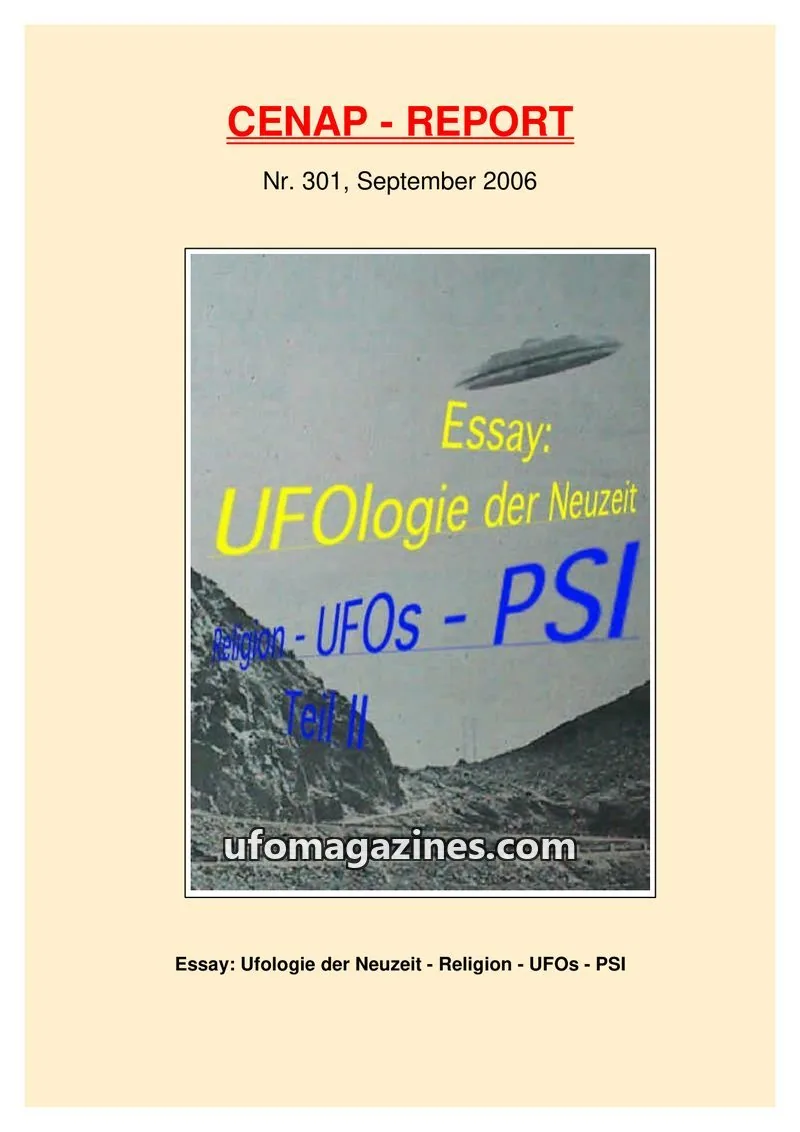 Cover of CENAP issue 301: CENAP - REPORT