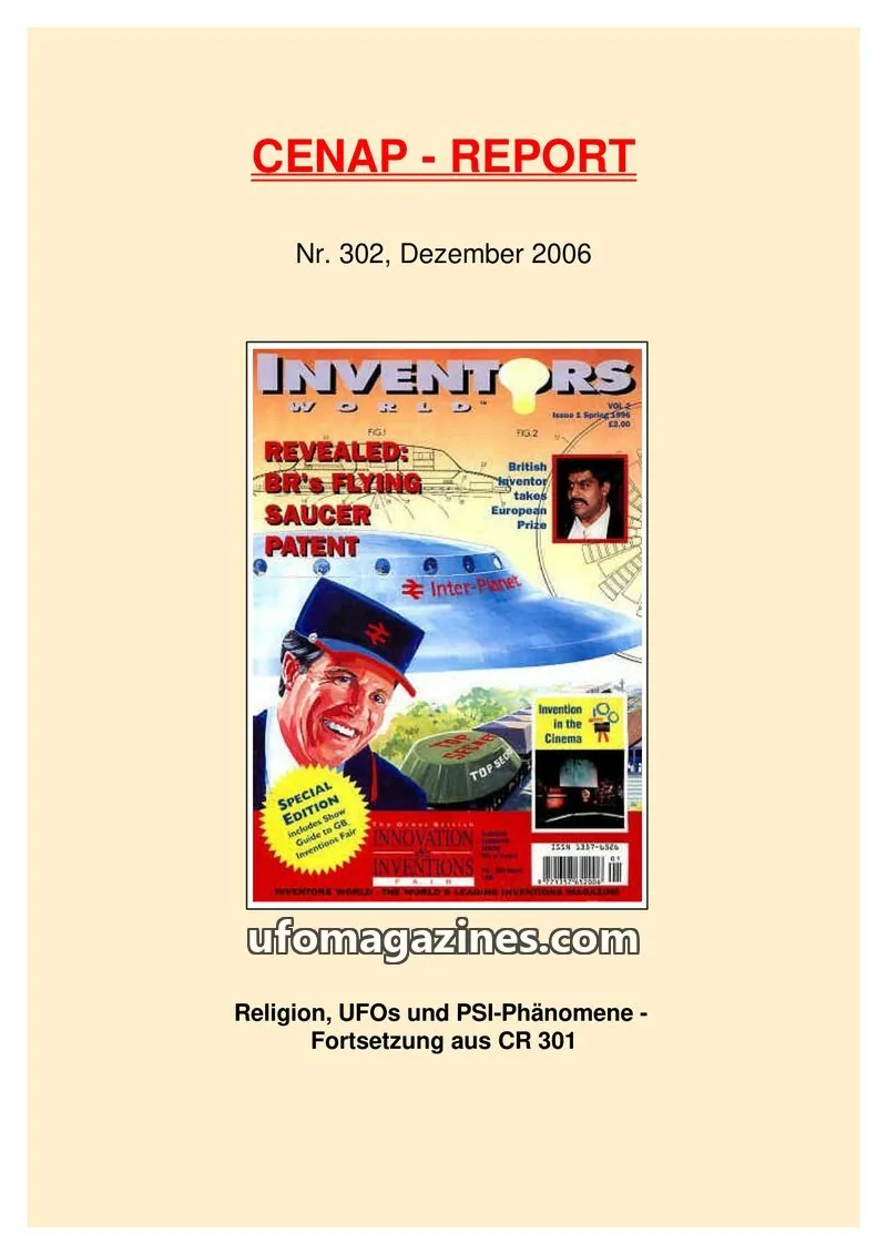 Cover of CENAP issue Nr. 302: CENAP - REPORT