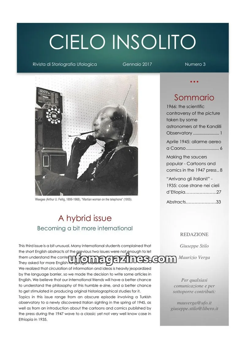 Cover of Cielo Insolito issue 3: CIELO INSOLITO