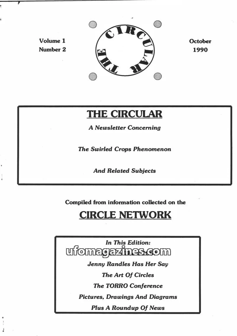 Cover of CIRCLE NETWORK issue Volume 1, Number 2: THE CIRCULAR