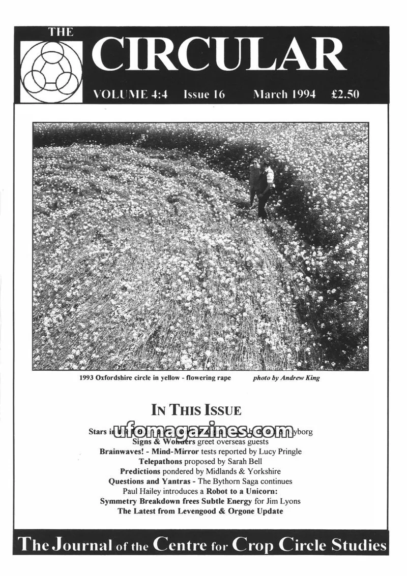 Cover of Circular, The (Centre for Crop Circle Studies) issue 16: THE CIRCULAR