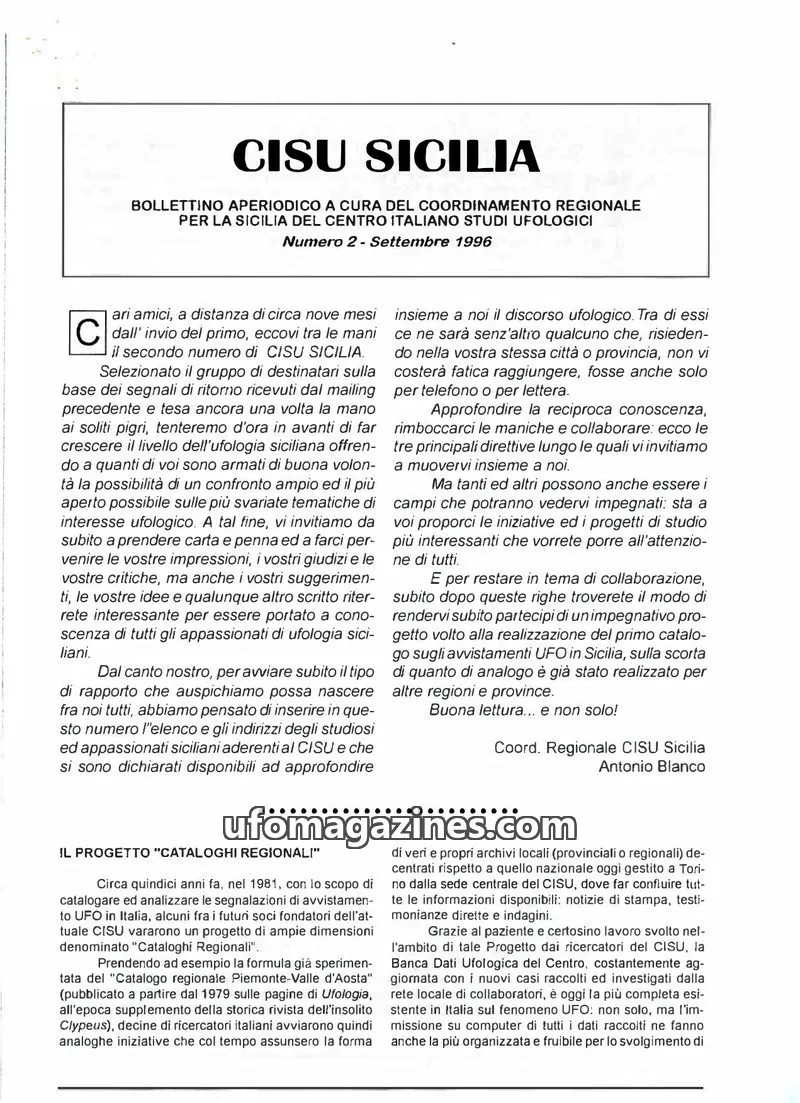 Cover of CISU Sicilia issue 2: CISU SICILIA