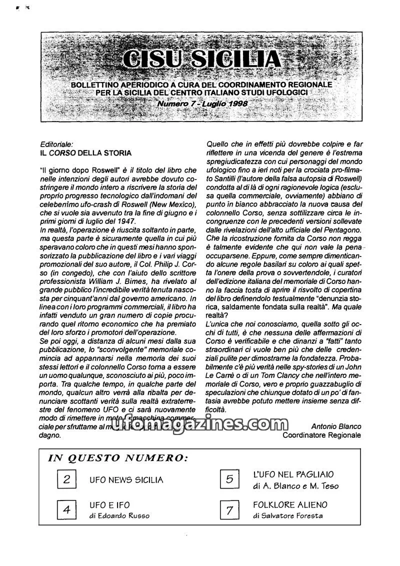 Cover of CISU Sicilia issue 7: CISU SICILIA
