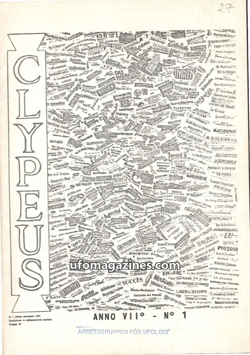 Cover of CLYPEUS issue 27: CLYPEUS