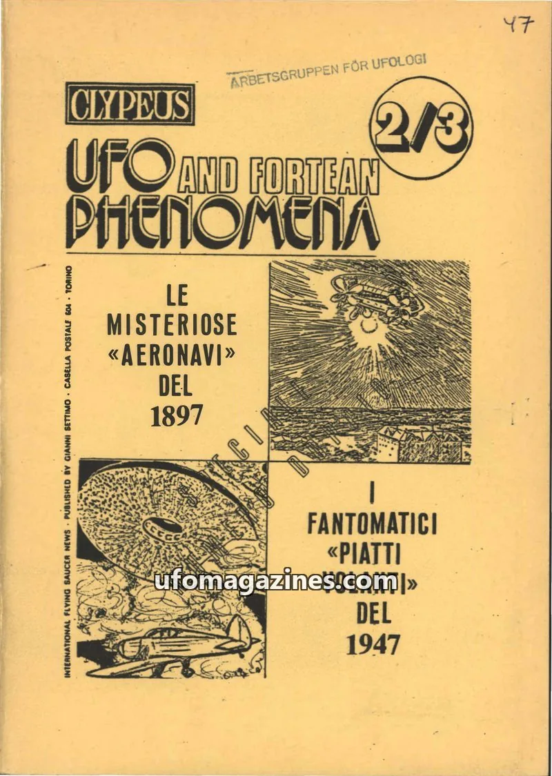 Cover of Clypeus issue 2/3: CLYPEUS UFO AND FORTEAN PHENOMENA