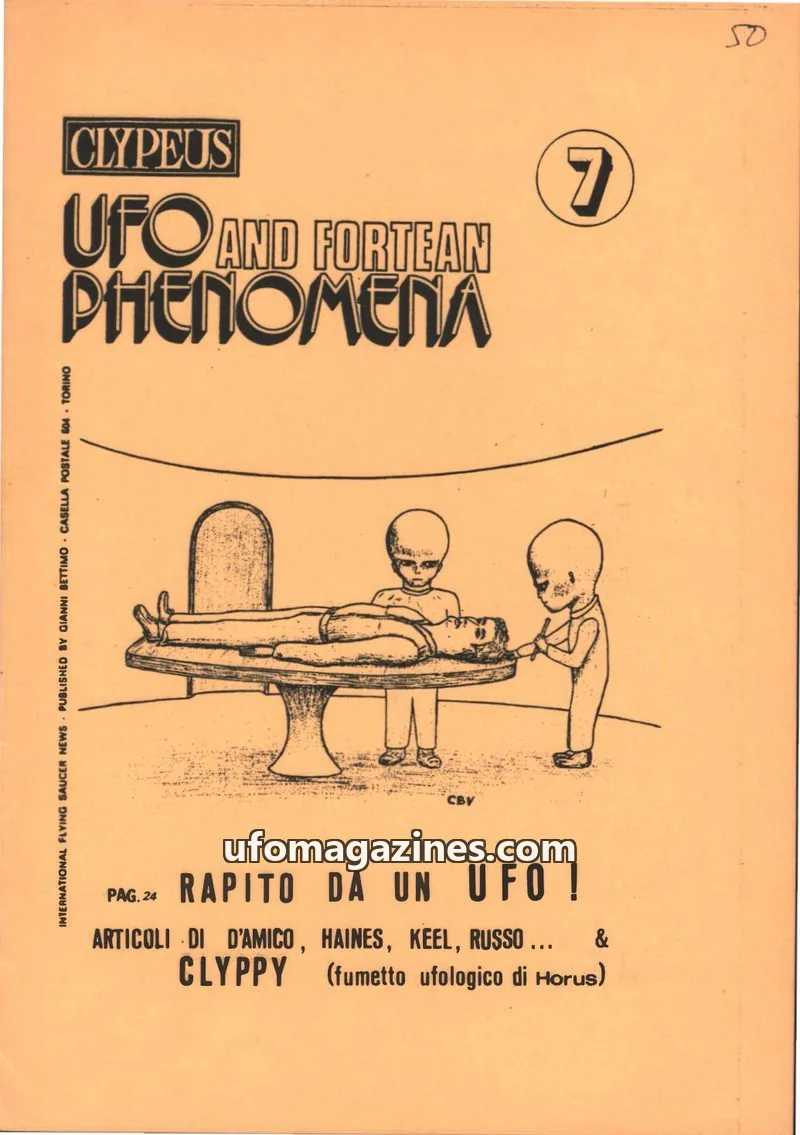 Cover of Clypeus issue 7: CLYPEUS UFO AND FORTEAN PHENOMENA