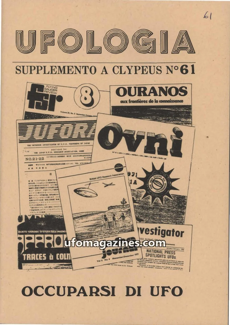 Cover of CLYPEUS issue Nº61: UFOLOGIA