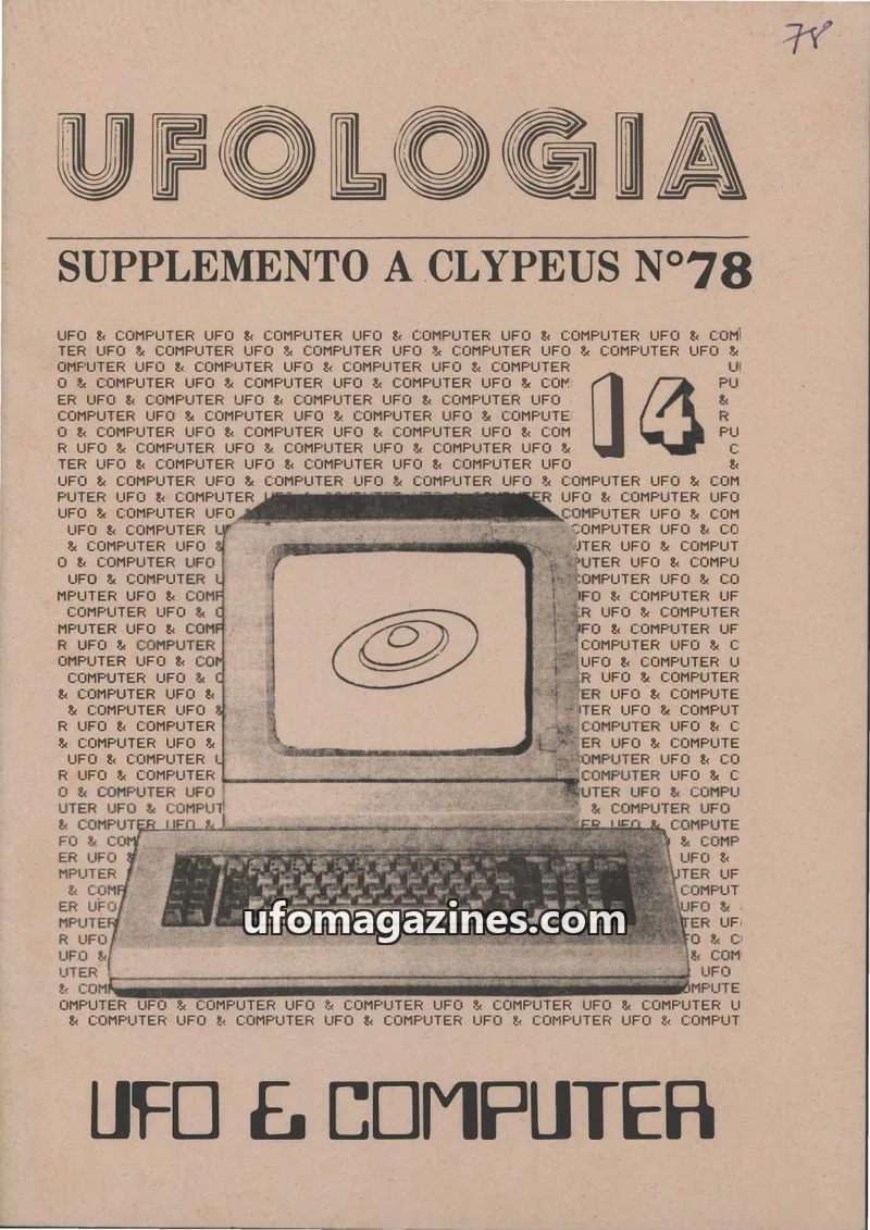 Cover of CLYPEUS issue Nº78: UFOLOGIA
