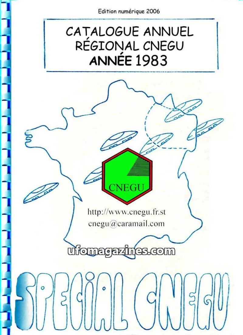 Cover of CNEGU issue 1983: CATALOGUE ANNUEL RÉGIONAL CNEGU
