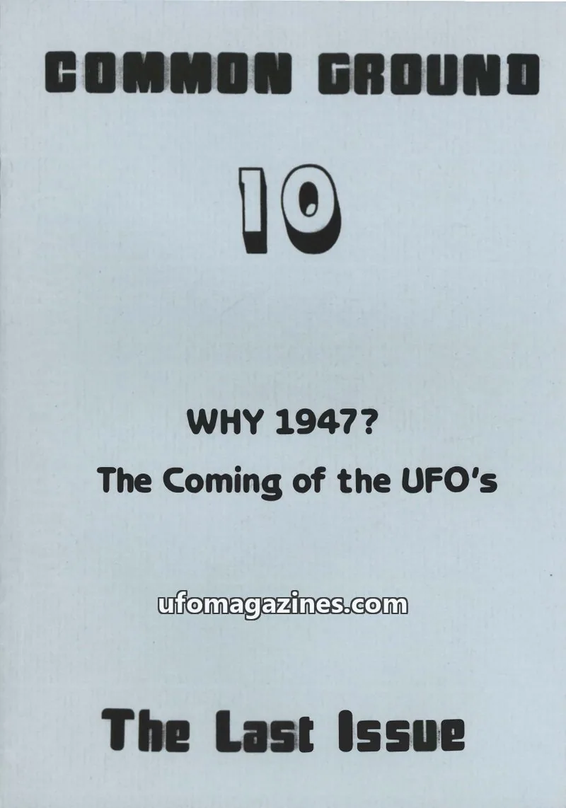 Cover of Common Ground (Kevin McClure) issue 10: COMMON GROUND