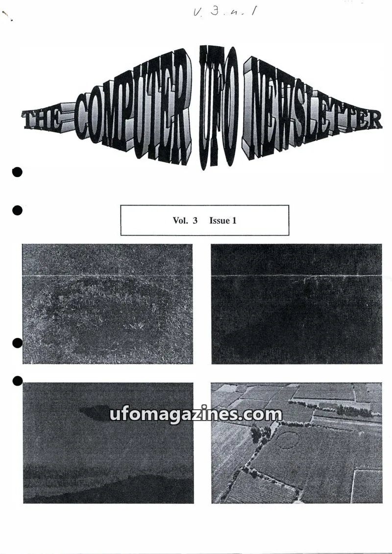 Cover of Computer UFO Newsletter (CISU) issue 1: The Computer UFO Newsletter
