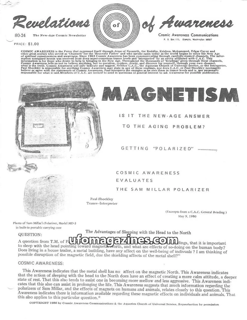 Cover of Cosmic Awareness issue 80-24: Revelations of Awareness