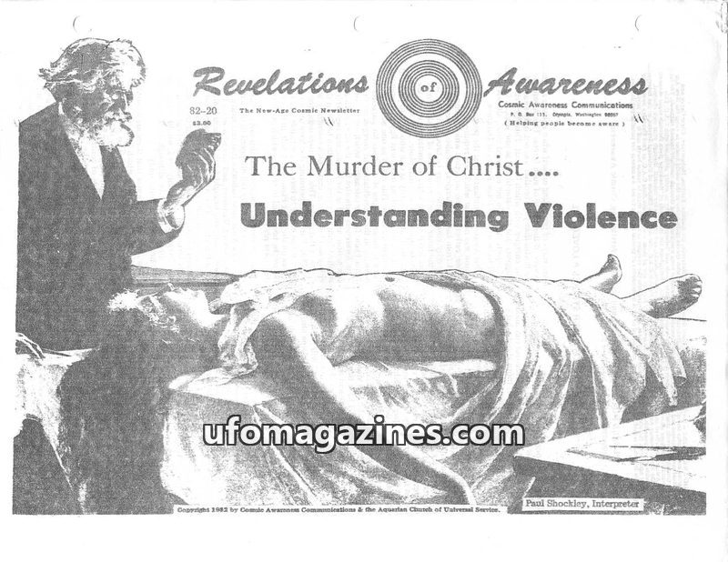 Cover of Cosmic Awareness - 1982 20 - karma murder afterlife death psychology mind subconscious cac membership violence alien