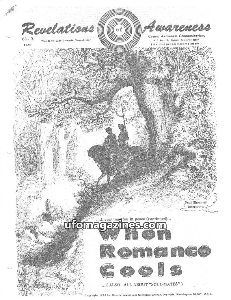 Cover of Cosmic Awareness issue 83-12: Revelations of Awareness