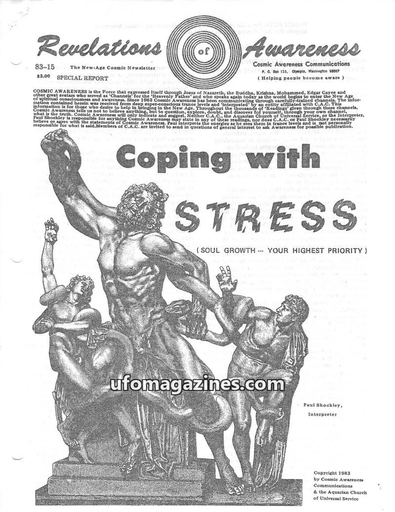 Cover of Cosmic Awareness - 1983 15 - soul psychology mind stress religion christianity fear health karma paranoia