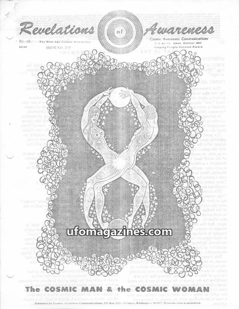 Cover of Cosmic Awareness issue NO. 279: Revelations of Awareness