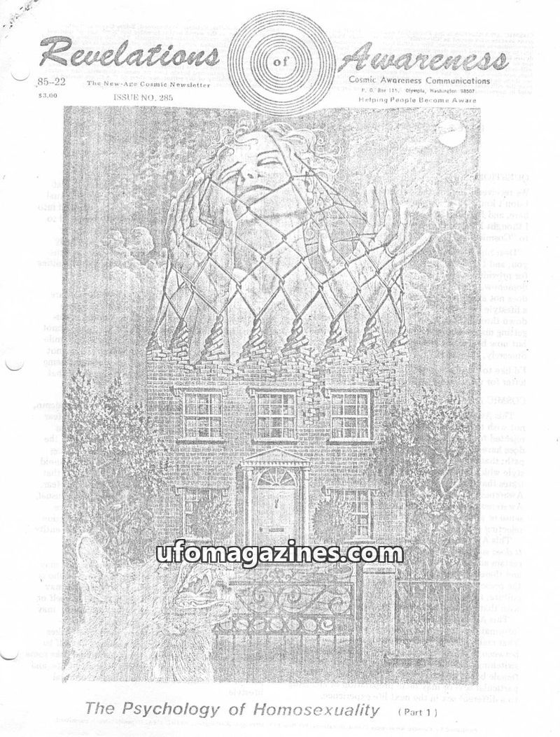 Cover of Cosmic Awareness - 1985 22 - sex homosexual psychology afterlife death mind soul subconscious health astrology