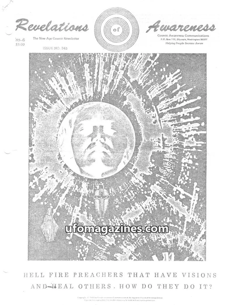 Cover of Cosmic Awareness issue NO. 343: Revelations of Awareness